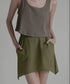 Asymmetric Skirted Flare Pants